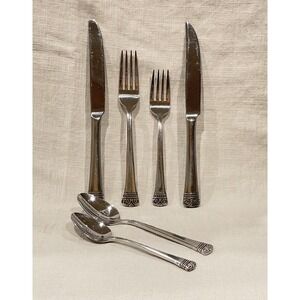 Oneida MELODIA 18/10 Stainless Flatware 6 Piece Place Setting Serving
